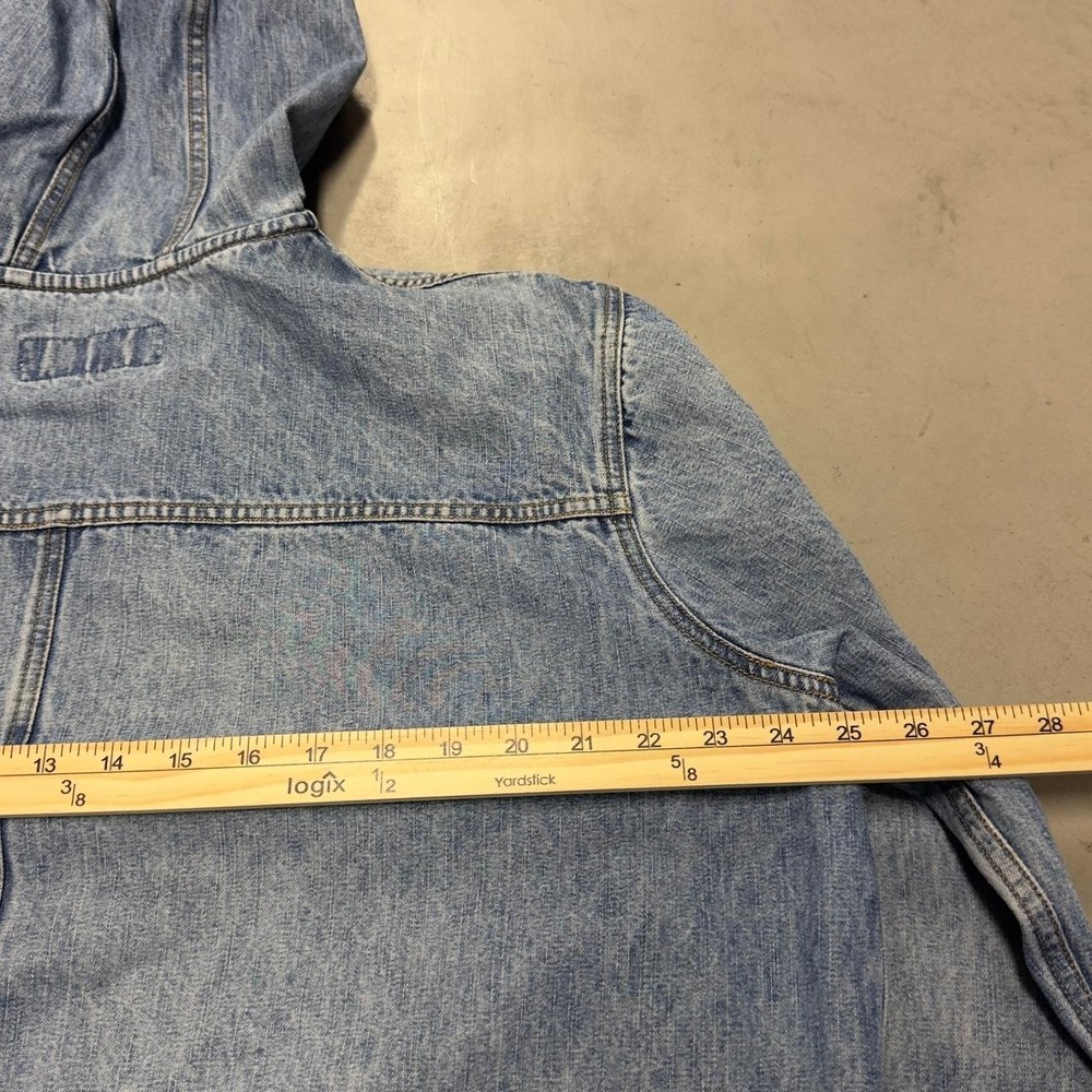 Vintage 90s L.A. Blues women's hooded denim chore jacket - Picture 4 of 6